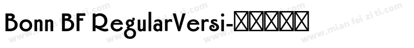 Bonn BF RegularVersi字体转换